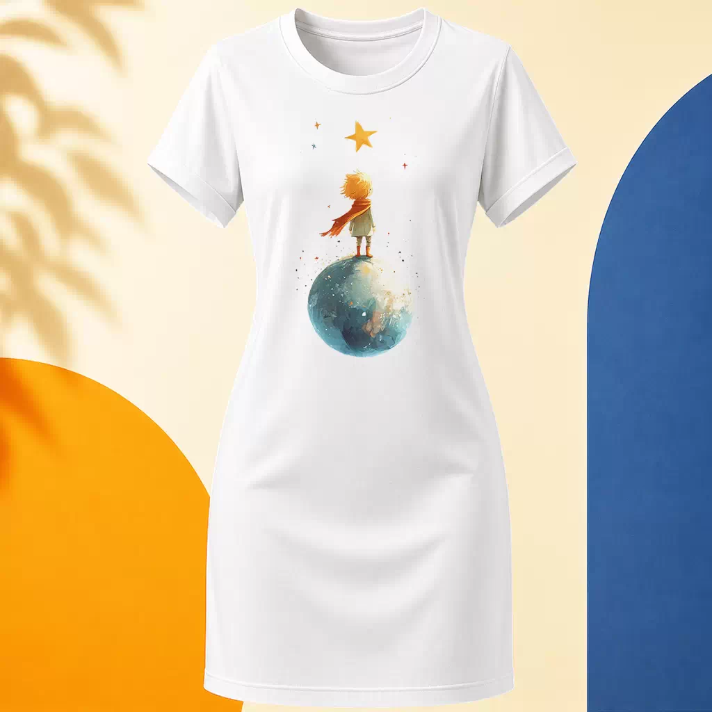 Šaty - Jedna jasná hvězda - Malý princ - Le petit prince